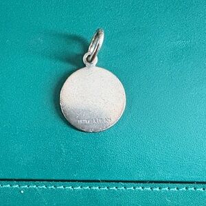 Tiffany & Co. 925 Sterling silver customizable circle tag to add to any chain